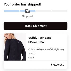 lululemon athletica Swiftly Tech Long Sleeve Crew - Midnight Navy